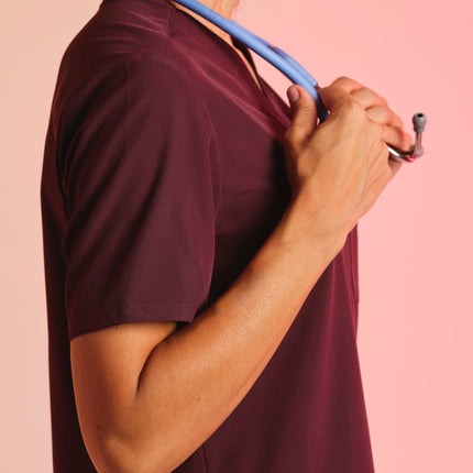 Active Scrub Top "Serena" – Bordeaux