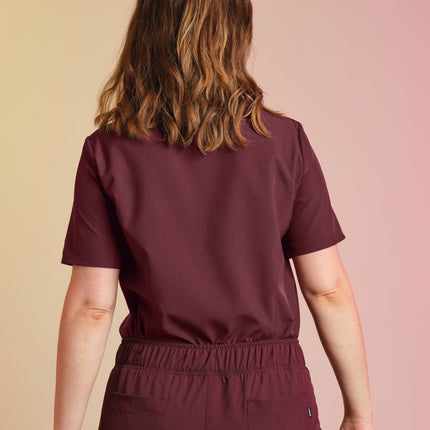 Active Scrub Top "Jackie" – Bordeaux