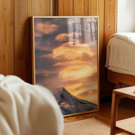 Aiguille du Goûter Print – Chamonix Sunset Alpine Wall Art Photography
