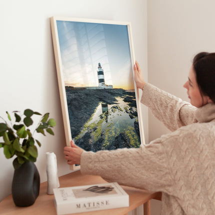 Hook Head Lighthouse at Sunset – Irish Coastal Wall Art Print