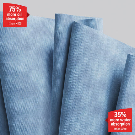 WypAll® X90 PowerClean - Großrolle / Blau - 1 Roll  x 450 Sheets | Karton (1 Rolle)