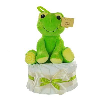 Windeltorte mit Spieluhr Frosch