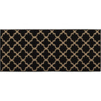 Schwarz Beige / LxB 120x50 cm