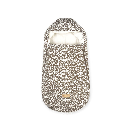 Winterfußsack Musselin Leopard für Kinderwagen Autoschale