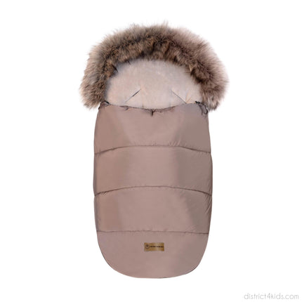 Winterfußsack wasserabweisend mit Fell – für Kinderwagen