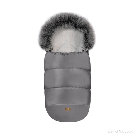 Winterfußsack wasserabweisend mit Fell – für Kinderwagen