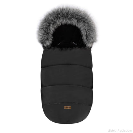 Winterfußsack wasserabweisend mit Fell – für Kinderwagen