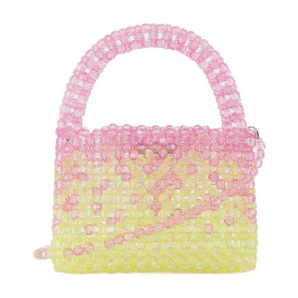 Ss23Bg01 Hobo Bag - Germanier - Pink/Green - Pearl