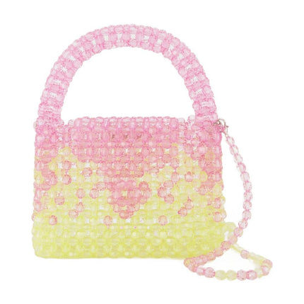 Ss23Bg01 Hobo Bag - Germanier - Pink/Green - Pearl