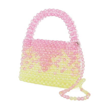 Ss23Bg01 Hobo Bag - Germanier - Pink/Green - Pearl