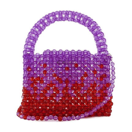 Ss23Bg01 Hobo Bag - Germanier - Purple/Red - Pearl