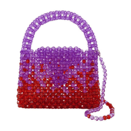 Ss23Bg01 Hobo Bag - Germanier - Purple/Red - Pearl