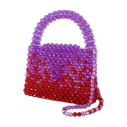 Ss23Bg01 Hobo Bag - Germanier - Purple/Red - Pearl
