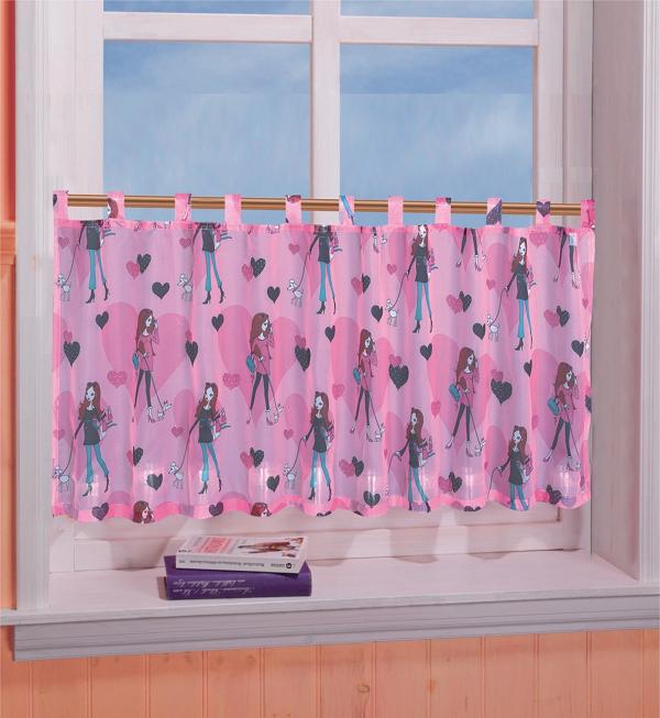 Scheibengardine »GIRL« Trendy 50x155 Pink 61172