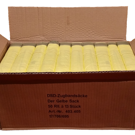 Gelbe Säcke auf Rolle(n)