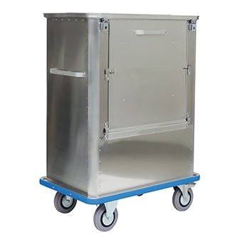 Novocal Transportcontainer Material: Aluminium geschlossen Vorderwand klappbar Scharnierdeckel mit | Packung (1 Stück)
