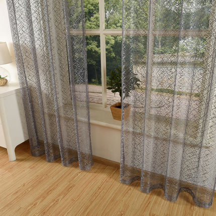Gardine Netz Struktur mit Ösen einfarbig transparent Deko Vorhang Netzvorhang 203522