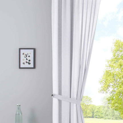 Gardine »Nizza« Baumwoll-Voile Halbvoile Transparent Store mit Gardinenband und Tuneldurchzug 2019031