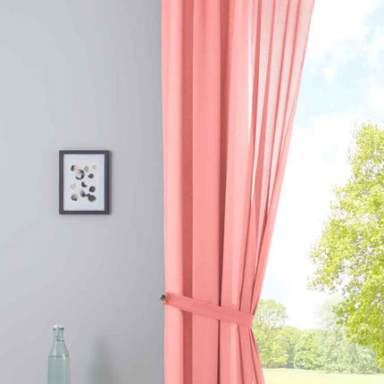 Gardine »Nizza« Baumwoll-Voile Halbvoile Transparent Store mit Gardinenband und Tuneldurchzug 2019031