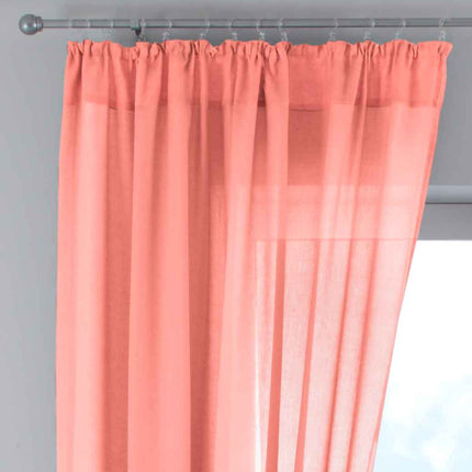 Gardine »Nizza« Baumwoll-Voile Halbvoile Transparent Store mit Gardinenband und Tuneldurchzug 2019031