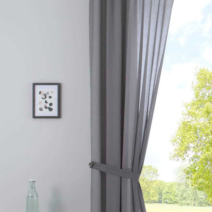 Gardine »Nizza« Baumwoll-Voile Halbvoile Transparent Store mit Gardinenband und Tuneldurchzug 2019031