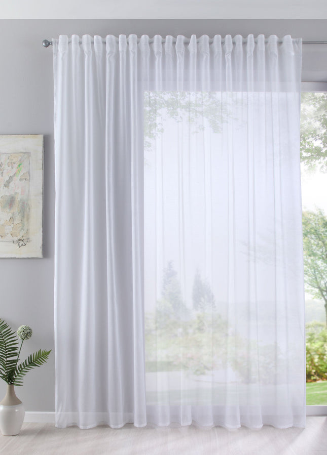 Gardine Store »BATIST« Cotton Look transparent Multiband verdeckte Schlaufen Universalband 61500