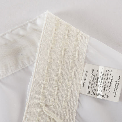 Gardine Store Jacquard Isabella Kräuselband Universalband Weiß Längsstreifen Transparent Raschel-Gewebe Vorhang Wohnzimmer 13145