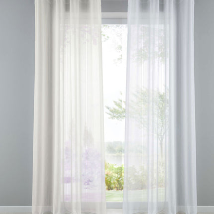 Gardine Streifen Design Van transparent Schal Ösen Vorhang Jacquard Pflegeleicht 10000138