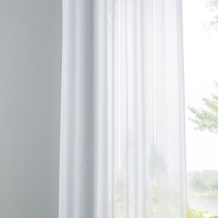Gardine Streifen Design Van transparent Schal Ösen Vorhang Jacquard Pflegeleicht 10000138