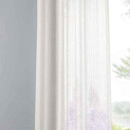 Gardine Streifen Design Van transparent Schal Ösen Vorhang Jacquard Pflegeleicht 10000138