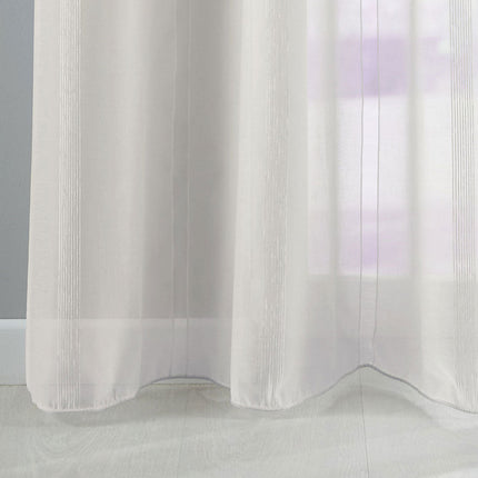 Gardine Streifen Design Van transparent Schal Ösen Vorhang Jacquard Pflegeleicht 10000138