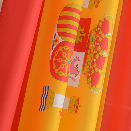 Gardine Vorhang Ösenschal »GLOBAL« Flagge Fußball Fan Flag Banner Landesfarben 20360