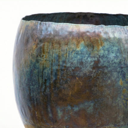 Ellen 'Vintage Green' - Dekotopf aus Metall
