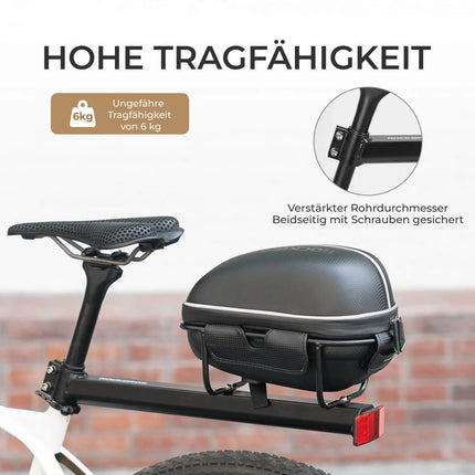 Gepäckträgertasche Wasserfest Schnellspanner Design mit Halterung