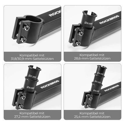 Gepäckträgertasche Wasserfest Schnellspanner Design mit Halterung