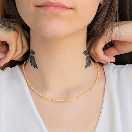 Perlenkette Pink Lemonade – Zarte Perlenkette Rosa