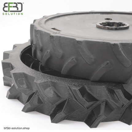 BF3D Radprofil für WORX ® L1000 (WR147E) Landroid Gummi All Terrain FLEXIBEL