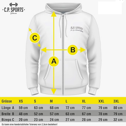 Zip-Hoodie - Unisex - Camouflage Grün - C.P. Sports - S15