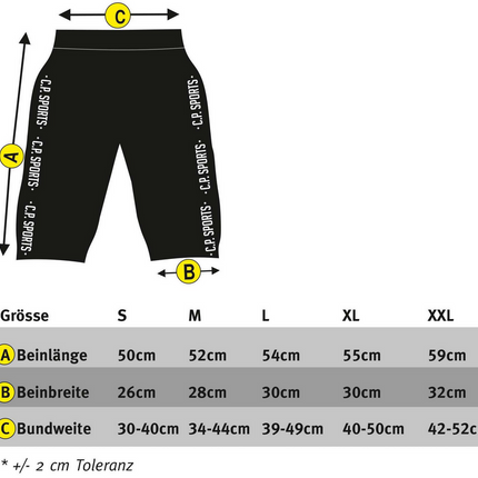Trainingshose Bodybuildinghose Fitness Hose kurz - C.P.Sports - S18