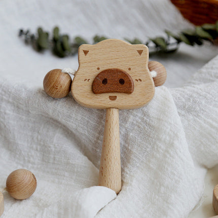 Beste Wünsche Baby Box - Geschenkbox – Rassel, Lern- & Greifspielzeug für Babys (8-in-1 Holzspielzeug)