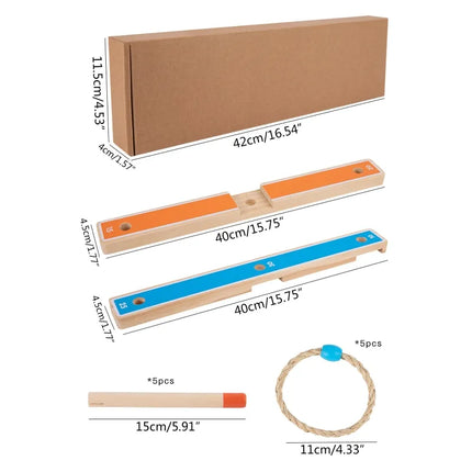 Ringwurfspiel aus Holz – Reisespiel für Kinder ab 4 Jahren | Spielzeug-Opa