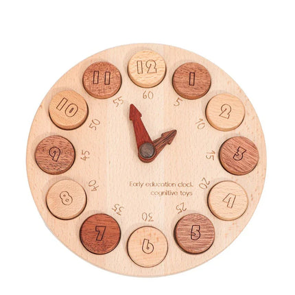 Montessori Lernuhr aus Massivholz – Zeit verstehen spielerisch lernen