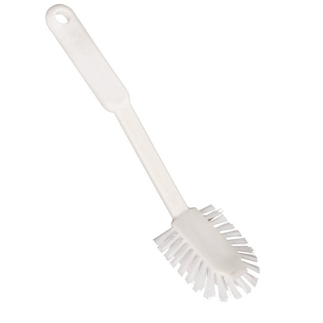SPÜLBÜRSTE OVAL,NYLON 6.6 WEIß ø 0,40MM MITTEL,270X65X20MM