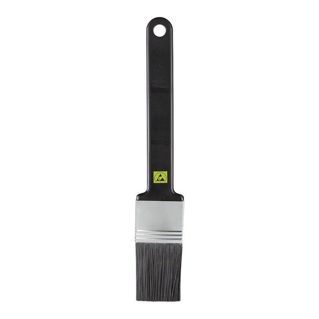ESD FLACHPINSEL,NYL6.0 SCHWARZ ø0,30 WEICH,210X35X45MM