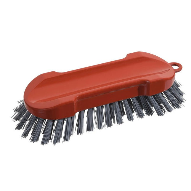 METAL DETECT WASCHBÜRSTE RUND, PBT GRAU,ø0,60MM,205X65X30MM