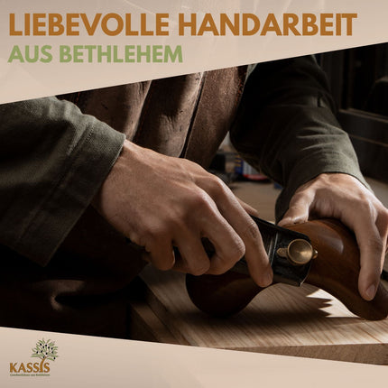 Olivenholz Herz Handschmeichler | Glücksbringer Geschenk Hochzeit, Valentinstag, Geburtstag