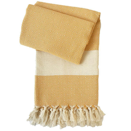 Hamamtuch Charlotte gelb - handgewebt