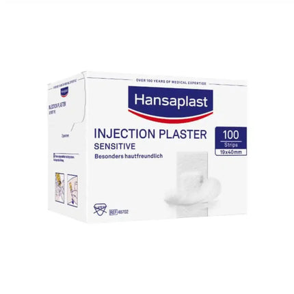 Hansaplast Sensitive 100 Injektionspflaster 4cm x 1,9cm - 100 Stk. | Packung (100 Stück)