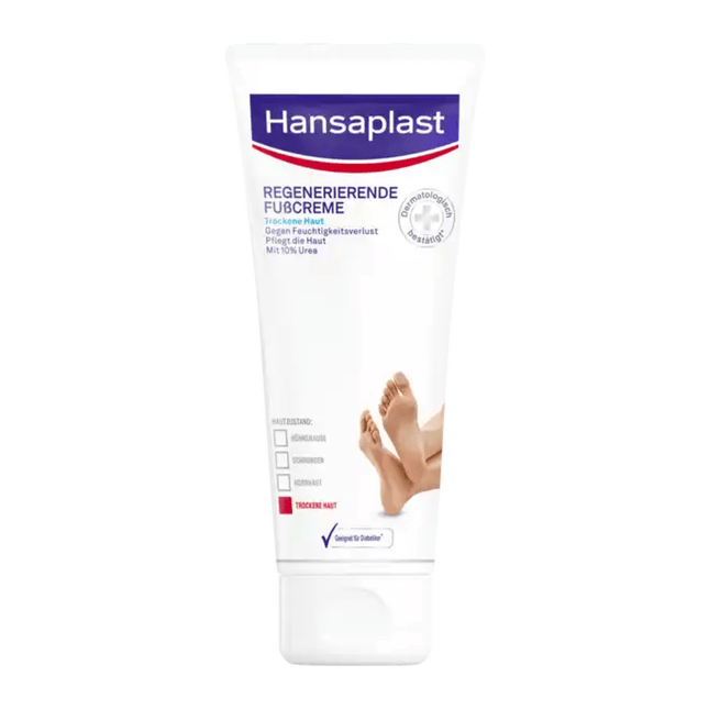 Hansaplast Regenerierende Fußcreme, 10% Urea - 100 ml | Tube (100 ml)