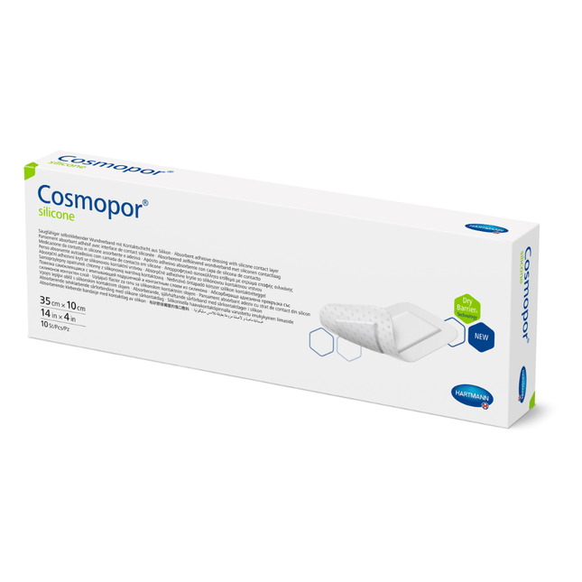 Hartmann Cosmopor® silicone steriler Wundschnellverband 35 x 10 cm - 5 Stück | Packung (5 Stück)
